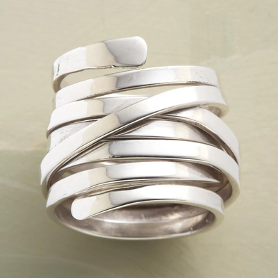 Lisa – Vintage Dikke Laag Zilveren Ring