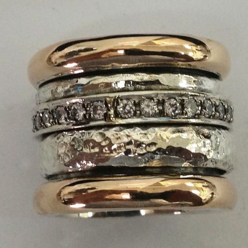 Tykk vintage ring in goud.