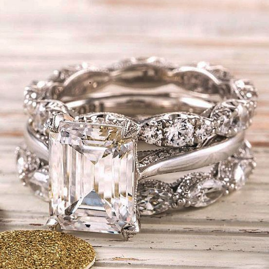 Vintage zilveren licht ring