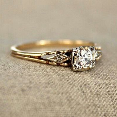 Zirkonia Fijne Gouden Ring