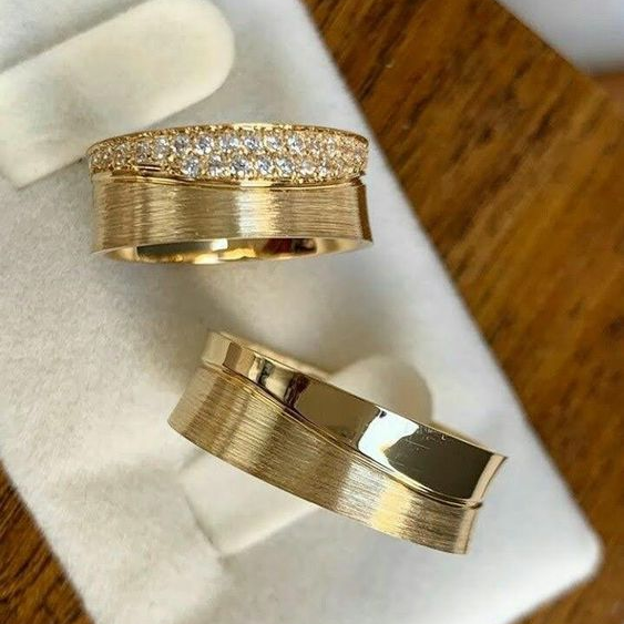 Sparkle - Vintage gouden ring.