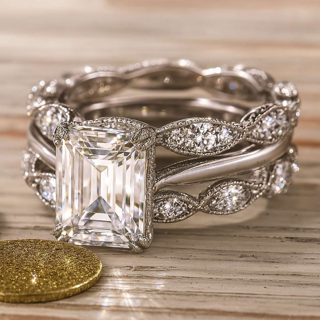 Vintage zilveren licht ring