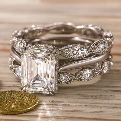 Vintage zilveren licht ring