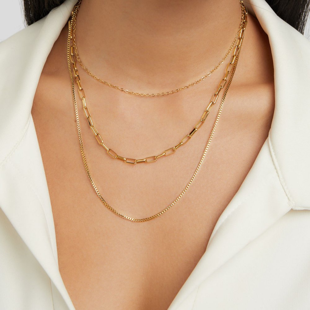 Myla Flerlagige Halsketting | Goud