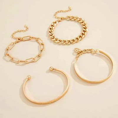 Gouden armbandenset