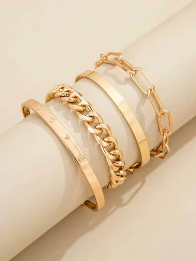Gouden armbandenset